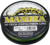 Леска Balsax Mandra - Флюоресцирующий желтый и черный - 100 м x 10 шт (1000 м)