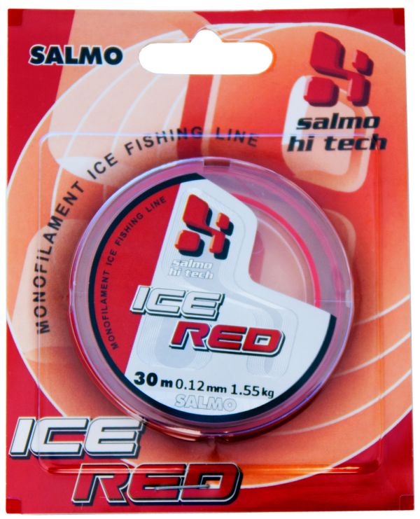 Леска монофильная зимняя Salmo Hi-Tech Ice - Red (Красный) - 4941 - 30 м