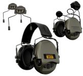 Активні тактичні навушники Sordin Supreme Pro-X Slim Green із кріпленням на шолом Sordin ARC rails