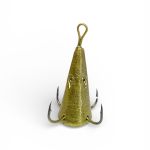 Блешня FRY Конус великий - 4 гачки - Золото - 1 шт.