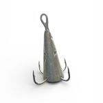 Блешня FRY Конус великий - 4 гачки - Срібло - 1 шт.