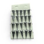 Блешня FRY Конус великий - Срібло - 4 гачки - 20 шт/уп