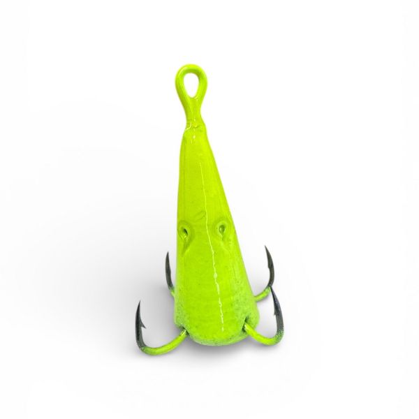 Блешня FRY Конус великий - 4 гачки - Жовтий - 1 шт.