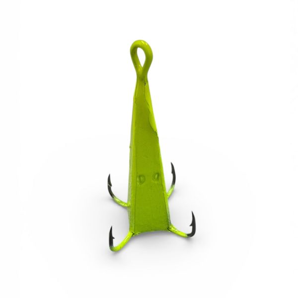 Блешня FRY Конус великий - 4 гачки - Жовтий - 20 шт/уп