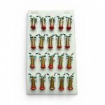 Блешня Яйця FRY Маленькі - Золото/Червоний - 20 шт/уп