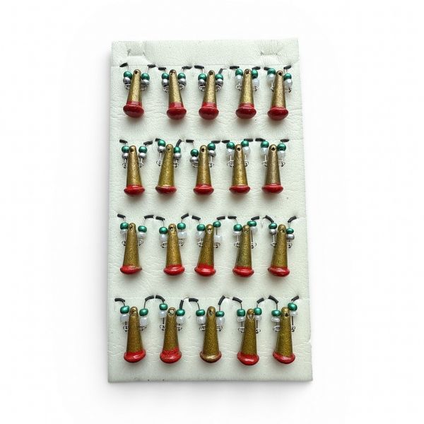 Блешня Яйця FRY Маленькі - Золото/Червоний - 20 шт/уп