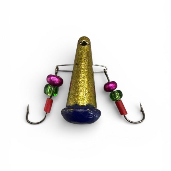 Блешня Яйця FRY Маленькі - Золото/Синій - 20 шт/уп