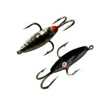 Блешня Вітрило Жук-Каракатиця-1 - 4 гачки - Вертикальна - 30 шт/уп - Срібло