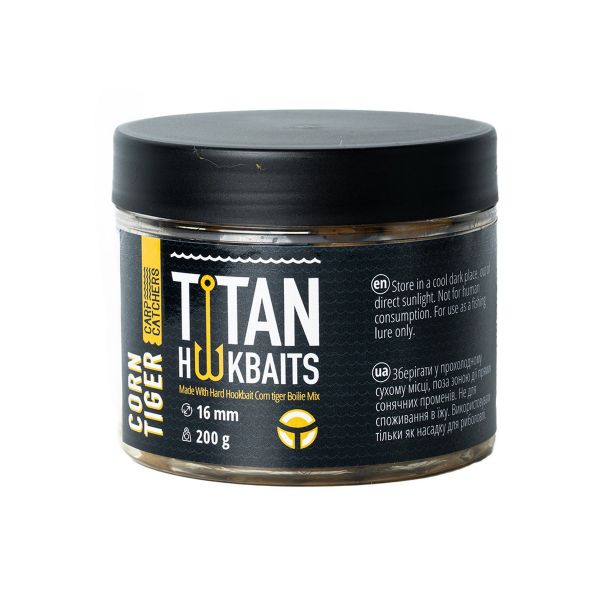 Бойлы Carp Catchers Craft Titan Hookbaits CORN&TIGER - Вареные - Тонущие - Насадочные