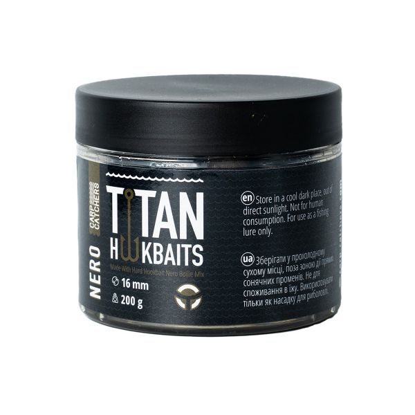 Бойлы Carp Catchers Craft Titan Hookbaits NERO - Вареные - Тонущие - Насадочные