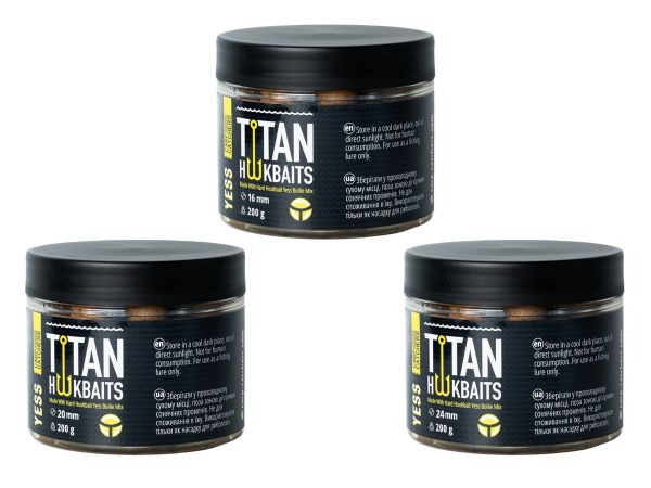 Бойлы Carp Catchers Craft Titan Hookbaits YESS - Вареные - Тонущие - Насадочные