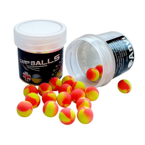 Бойли Carp Balls Pop Ups - Плаваючі - Ø8 мм - 20 шт. - Strawberry Jam