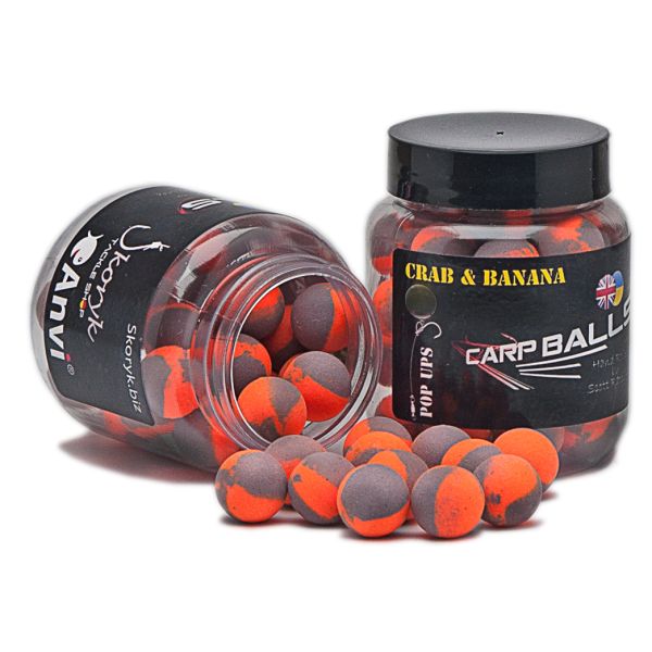 Бойлы Carp Balls Anvi Pop Ups - Ø10 мм - Crab&Banana (Краб и банан)