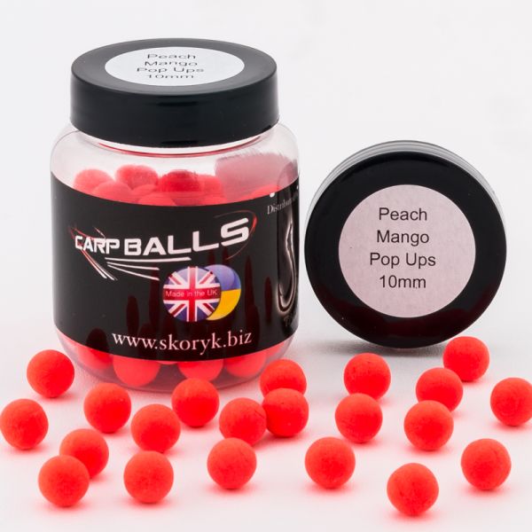 Бойлы Carp Balls Anvi Pop Ups - Ø10 мм - Peach and Mango (Персик и манго)