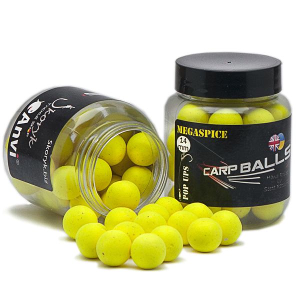 Бойлы Carp Balls Anvi Pop Ups - Плавающие - Ø14 мм - 30 г - Megaspice(RH)