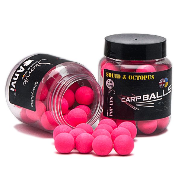 Бойлы Carp Balls Anvi Pop Ups - Плавающие - Ø14 мм - 30 г - Squid&Octopus