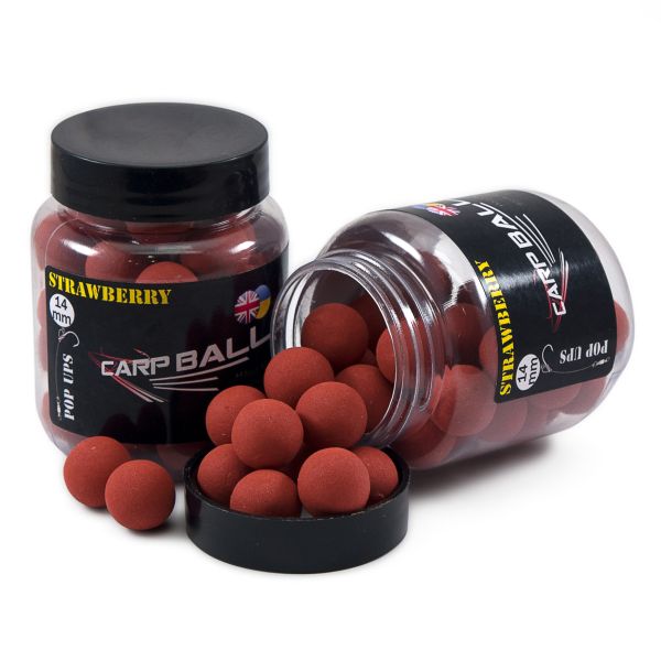 Бойлы Carp Balls Anvi Pop Ups - Плавающие - Ø14 мм - 30 г - Strawberry