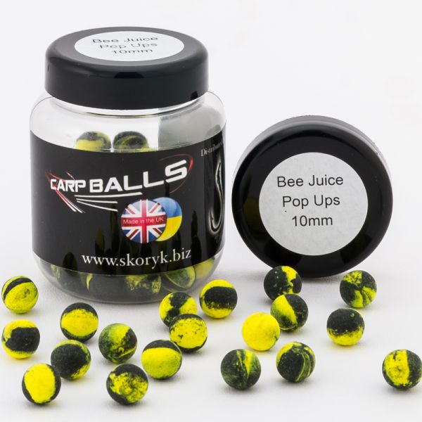 Бойлы Carp Balls Pop Ups - 30 г - Плавающие - Ø10 мм - Bee Jucie (Пчелиный нектар)