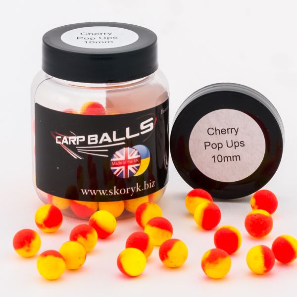 Бойлы Carp Balls Pop Ups - 30 г - Плавающие - Ø10 мм - Cherry (Вишня)