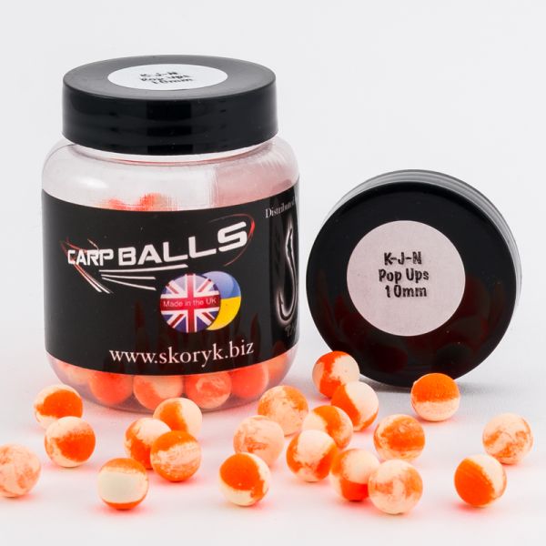 Бойлы Carp Balls Pop Ups - 30 г - Плавающие - Ø10 мм - K-J-N (Интенсивный аромат)