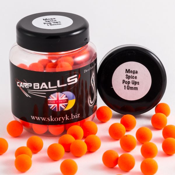 Бойлы Carp Balls Pop Ups - 30 г - Плавающие - Ø10 мм - Megaspice (Мегаспеции)