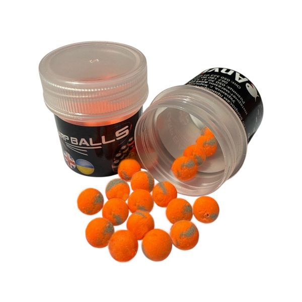 Бойли Carp Balls Pop Ups – Ø8 мм – 20 шт. - Squid Orange (Кальмар/Апельсін)