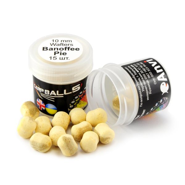 Бойлы Carp Balls Wafters - Нейтральной плавучести - Ø10 мм - 15 шт/уп - Banoffee Pie (Бананово-карамельный)