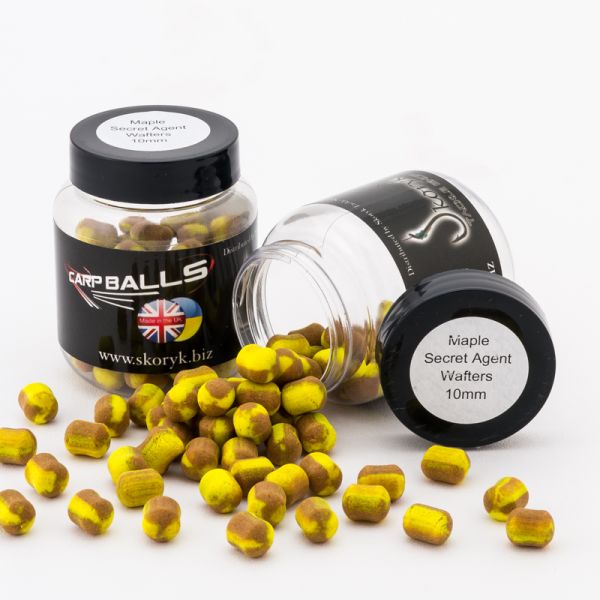 Бойли Carp Balls Wafters - Нейтральна плавучість - Ø10 мм - Maple&Secret Agent (Клен та секретний агент)