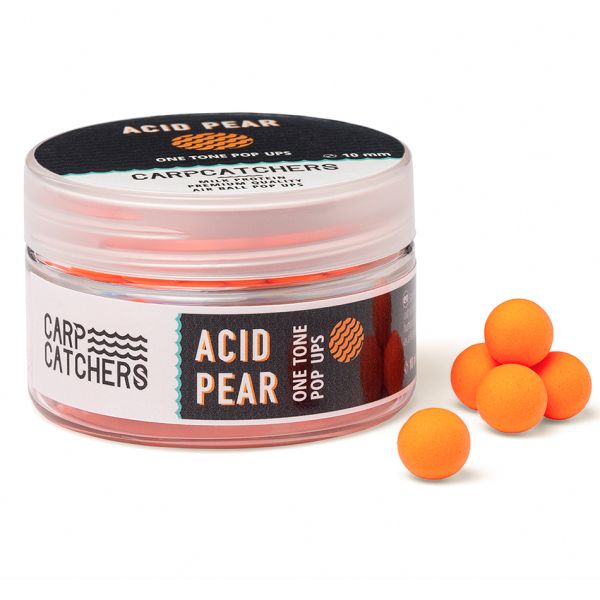 Бойлы Carp Catchers Pop Ups - Плавающие - Ø10 мм - Однотонные - Fluoro Orange - Acid Pear - 40-41 шт/уп