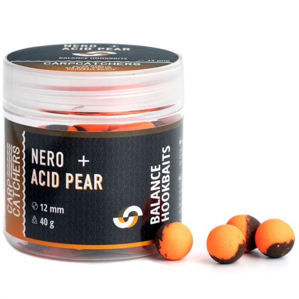 Бойли Carp Catchers Balance Hookbaits - Ø12 мм - NERO&Acid Pear