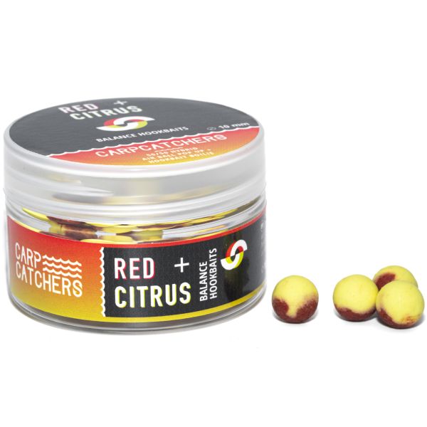 Бойлы Carp Catchers Balance Hookbaits - Ø10 мм - Washed Out Yellow&Red - Red&Citrus