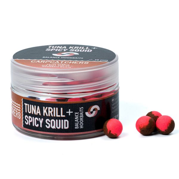 Бойли Carp Catchers Balance Hookbaits - Ø10 мм - Tuna Krill & Spicy Squid