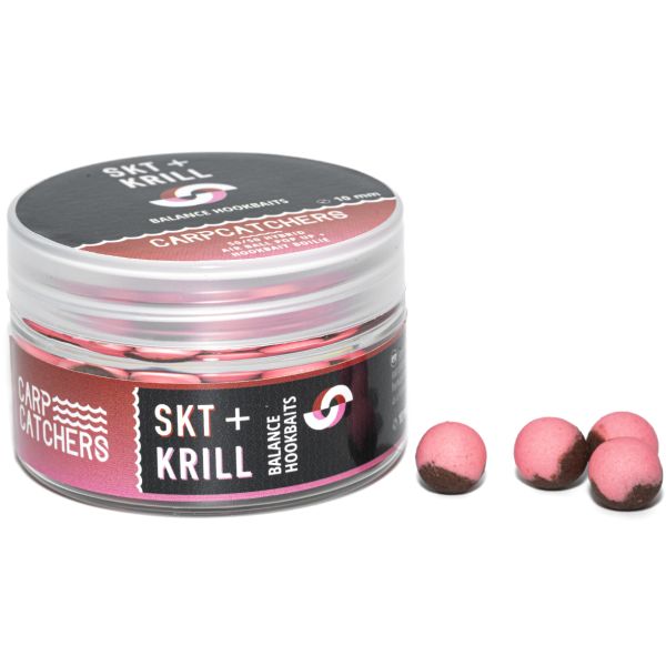 Бойлы Carp Catchers Balance Hookbaits - Ø10 мм - Washed Out Pink&Brown - SKT&Krill