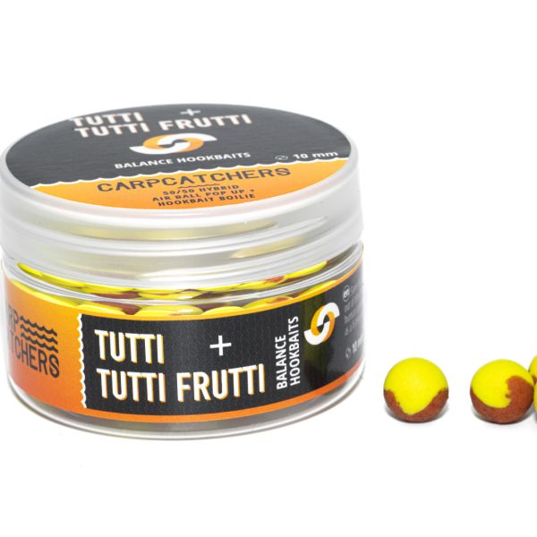 Бойли Carp Catchers Balance Hookbaits - Ø10 мм - Fluoro Yellow&Natural RO - Tutti&Tutti Frutti