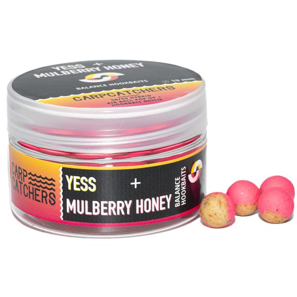 Бойлы Carp Catchers Balance Hookbaits - Ø10 мм - Fluoro Pink&Natural YB - YESS&Mulberry Honey