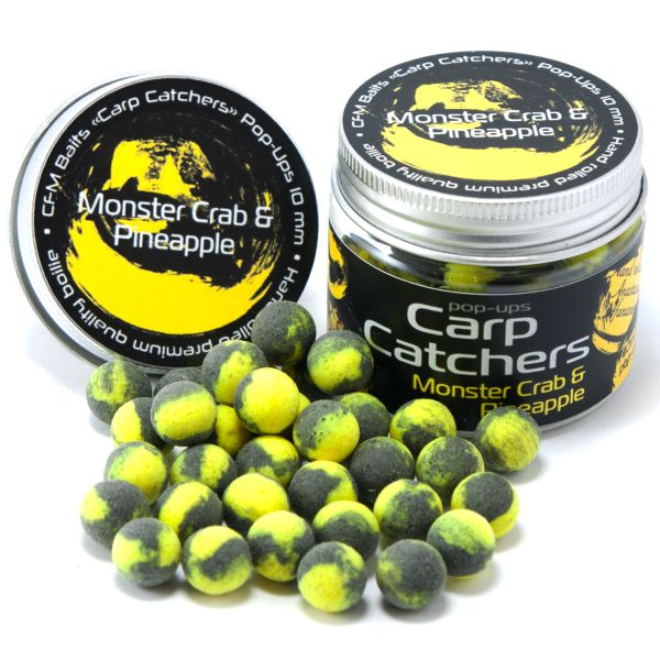 Бойлы Carp Catchers Pop Ups - Плавающие - Ø10 мм - 35 шт/уп - Monster Crab and Pineapple