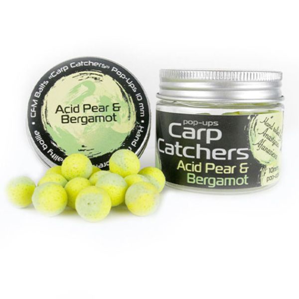 Бойлы Carp Catchers Pop Ups - Плавающие - Ø10 мм - 35 шт/уп - Acid Pear Drop and Bergamot