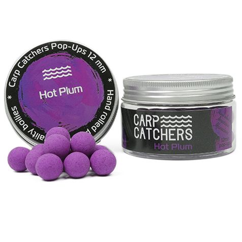 Бойлы Carp Catchers Pop Ups - Плавающие -  Ø12 мм - 35 шт/уп - Hot Plum - Флюоресцентный сиреневый