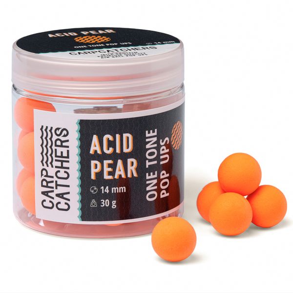 Бойлы Carp Catchers Pop Ups - Плавающие - Ø14 мм - Однотонные - Fluoro Orange - Acid Pear