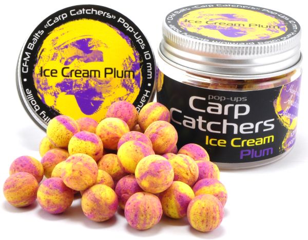 Бойлы Carp Catchers Pop Ups - Плавающие - Ø14 мм - 30 шт/уп - Ice Cream Plum