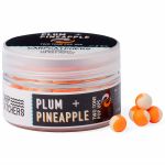 Бойли Carp Catchers Pop Ups - Ø8 мм - 75-77 шт/уп - Двоколірні - Fluoro Orange&White - Plum&Pineapple