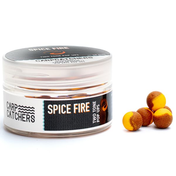 Бойли Carp Catchers Pop Ups - Ø10 мм - Двоколірні - Spice Fire