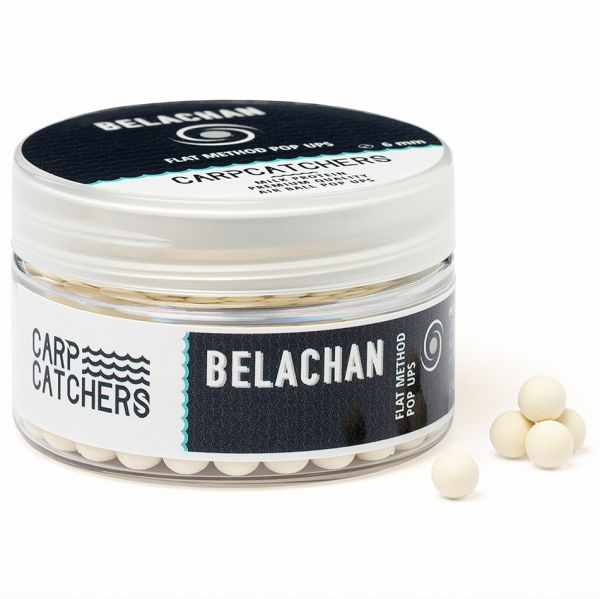 Бойлы Carp Catchers Pop Ups Flat Method - Плавающие - Ø6 мм - White - Belachan