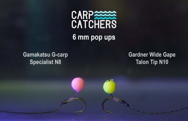 Бойлы Carp Catchers Pop Ups Flat Method - Плавающие - Ø6 мм - White - Belachan