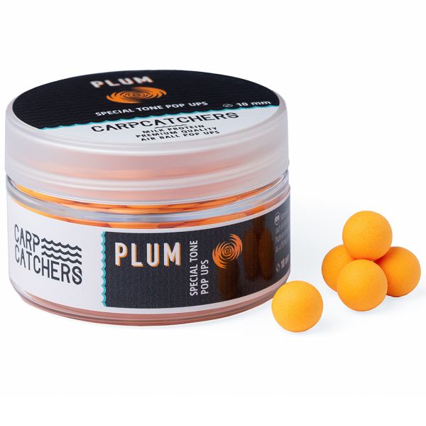 Бойлы Carp Catchers Pop Ups Special Tone - Плавающие - Ø10 мм - Light Fluoro Orange - Plum