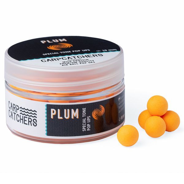 Бойлы Carp Catchers Pop Ups Special Tone - Плавающие - Ø8 мм - Light Fluoro Orange - Plum