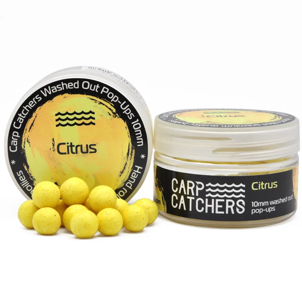 Бойлы Carp Catchers Washed Out Pop Ups - Ø10 мм - 37-38 шт/уп - Citrus - Вымытый жёлтый