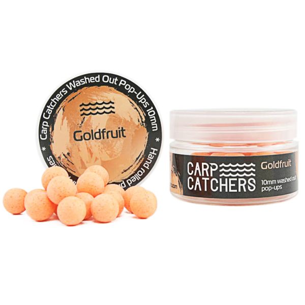 Бойлы Carp Catchers Washed Out Pop Ups - Ø10 мм - 37-38 шт/уп - Goldfruit - Вымытый оранжевый