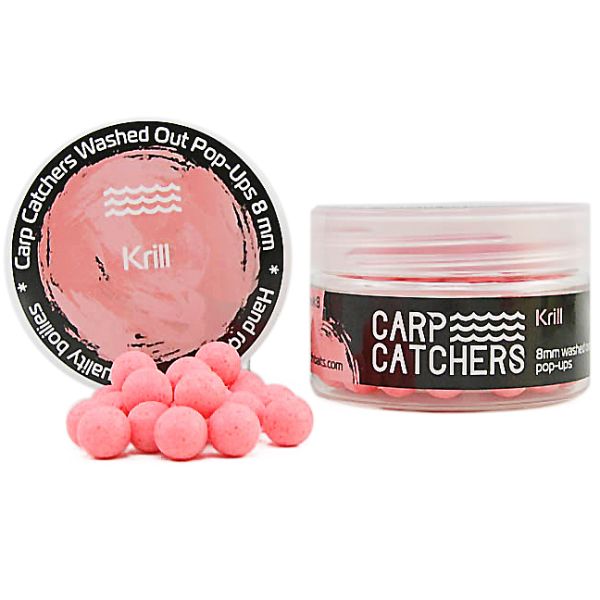 Бойлы Carp Catchers Washed Out Pop Ups - Вымытый розовый - Ø8 мм - 70-72 шт/уп - Krill