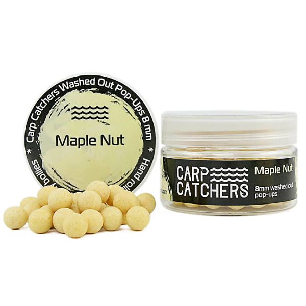 Бойлы Carp Catchers Washed Out Pop Ups - Вымытый кремовый - Ø8 мм - 70-72 шт/уп - Maple Nut